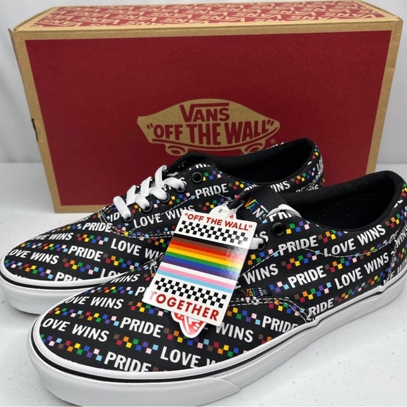 NIB Vans Doheny Pride Sneaker Love Wins Lace Up Off The Wall Men’s - Picture 3 of 11